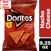 Doritos Tortilla Chips Nacho Cheese Flavored 9.25 Oz