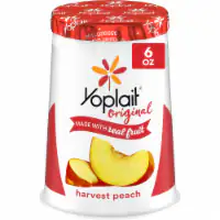 Yoplait Original Low Fat Harvest Peach Yogurt Cup